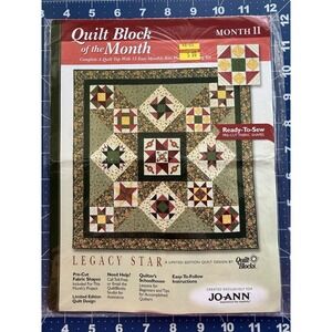 Joann Quilt Block Of The Month Legacy Star Limited Edition Month 11 - SAWTOOTH